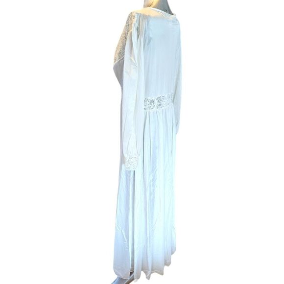 Vintage Shadow Line White Lace Robe Large - Picture 5 of 14